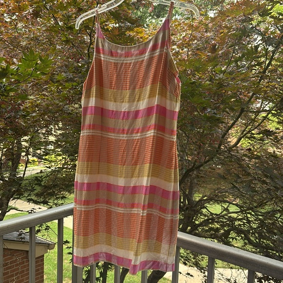 Vintage 1990’s Preppy Dress Pink Plaid Sundress Made in USA Cottage L M Mini Hot - Picture 15 of 17